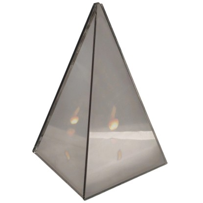 LED cintorínska lucerna ihlan 3D dymová 120 x 120 x 190 mm
