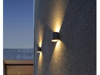 LUTEC Vonkajšie nástenné LED svietidlo Dodd 9,5 cm x 11 cm x 11 cm