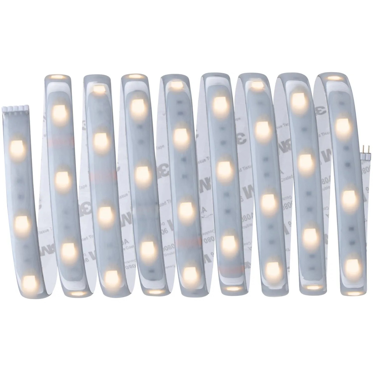 E-shop Paulmann MaxLED 250 pásik RGBW 3000K, IP44, 17W 24V, strieborný plast, 2,5 m