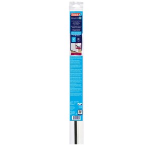 Biele tesa Insulation kefové tesnenie dverí PS. Samolepiaca zarážka prievanu pre dvere, plast s nylonovými štetinami.