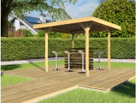 Weka Drevený záhradný altánok 657 veľ. 1, 262 x 262 x 230 cm Weka Drevený záhradný altánok 657 veľ. 1, 262 x 262 x 230 cm