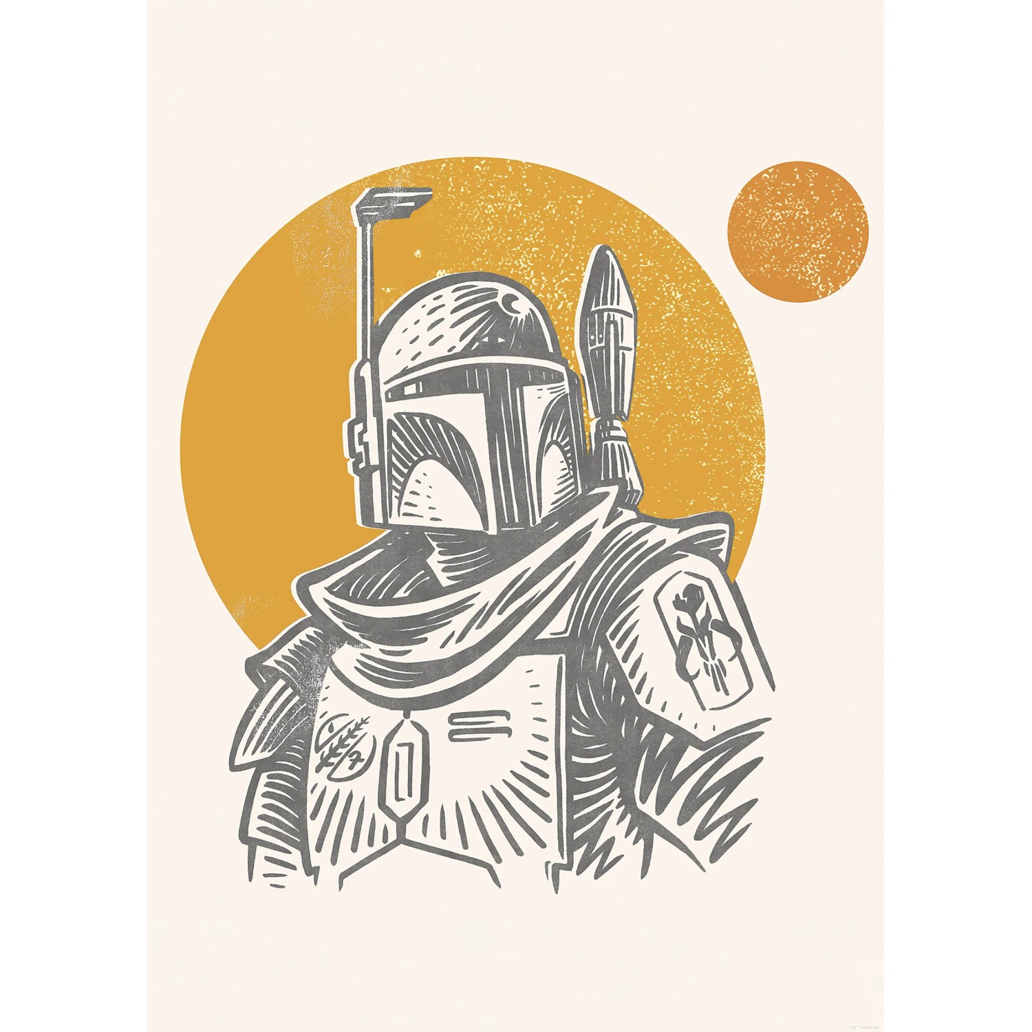 E-shop Komar Plagát Star Wars Boba Fett Illustration Iconic 50 x 70 cm