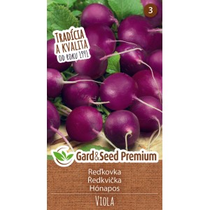 GardenSeed Premium Semienka Reďkovka Viola
