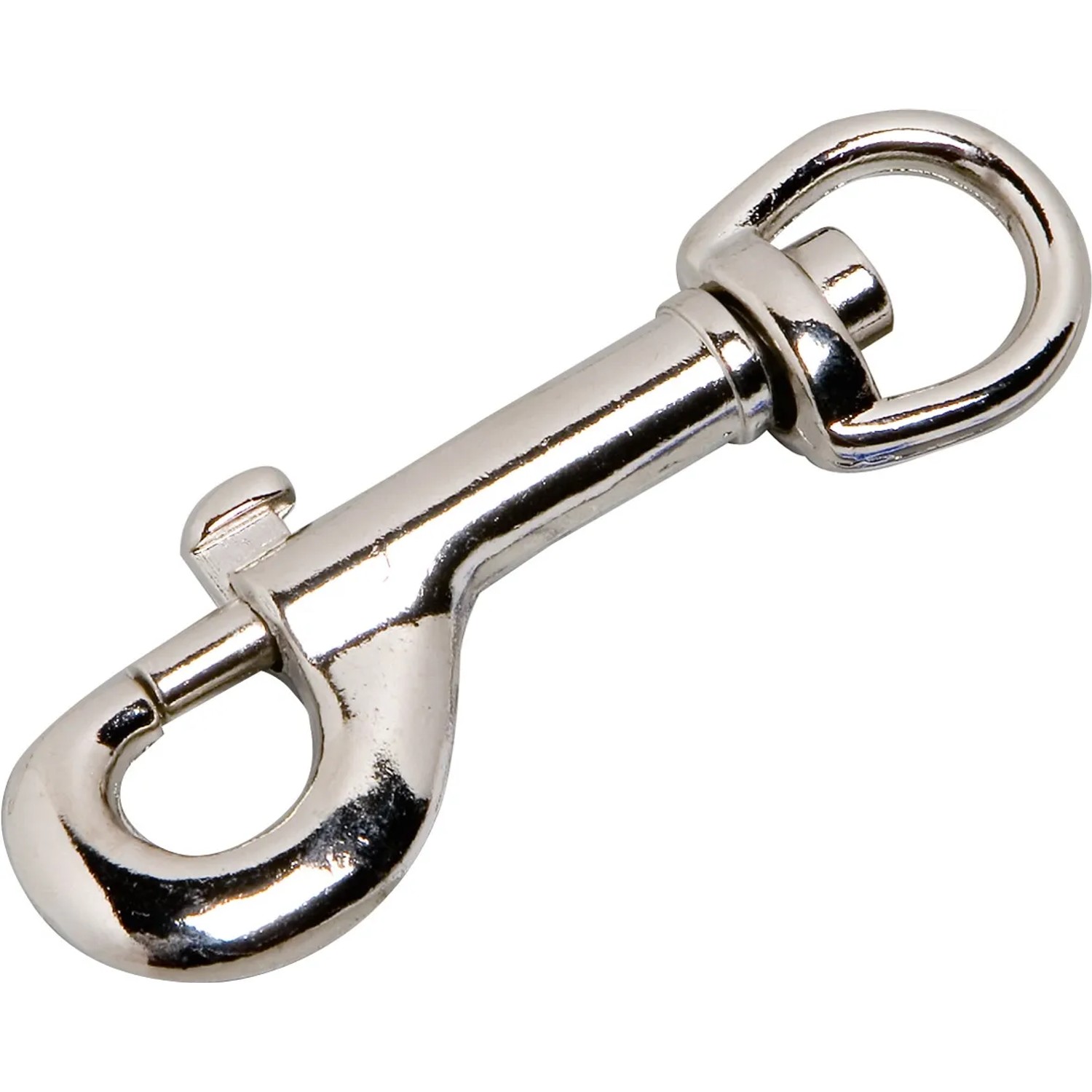 E-shop LUX-TOOLS Karabinka so svorníkom, poniklovaná, 53 x 15 x 78 mm