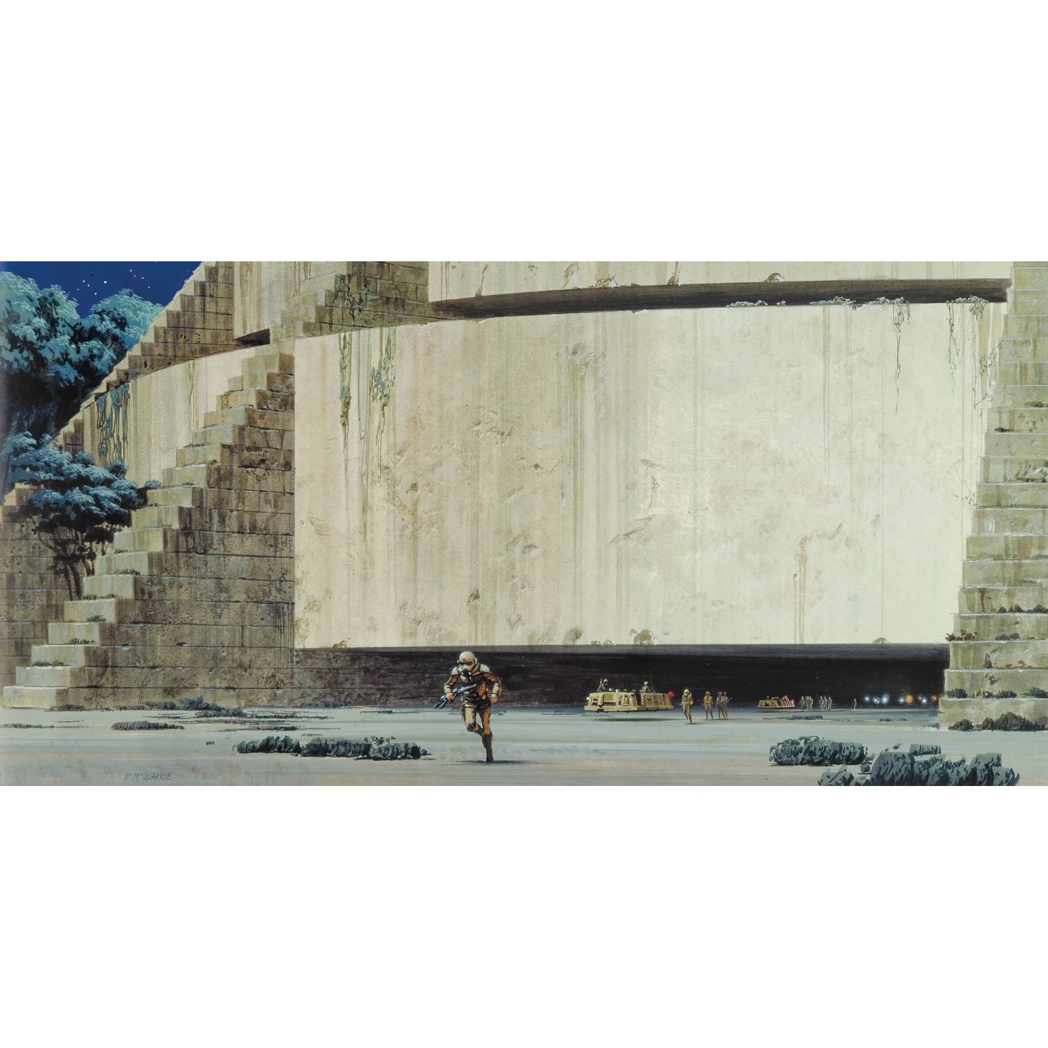 E-shop Komar Vliesová fototapeta Star Wars Classic RMQ Yavin Temple 500 x 250 cm
