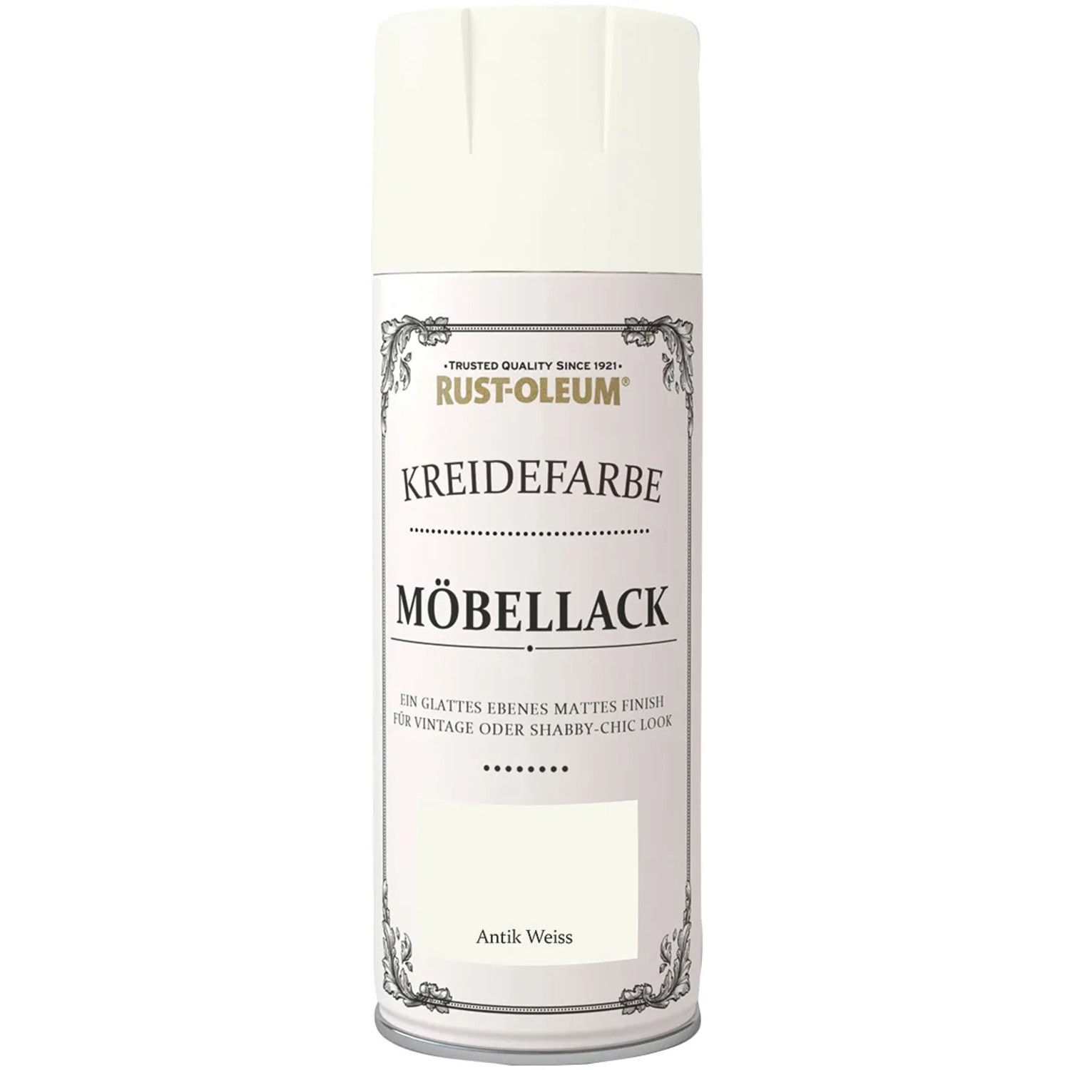 E-shop Rust-Oleum Kriedová farba na nábytok, antická biela matná, 400 ml