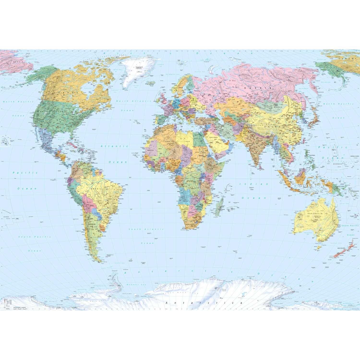 E-shop Komar Papierová fototapeta World Map 270 x 188 cm