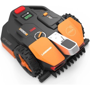 Robotická kosačka Worx Landroid Vision S250 WR202E, čierna a oranžová