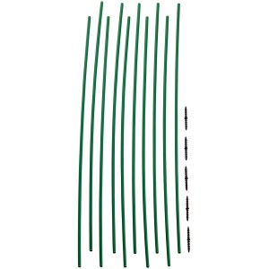 Desiatka zelených tyčiek k rastlinám, dĺžka 50 cm, pre podporu rovného rastu.