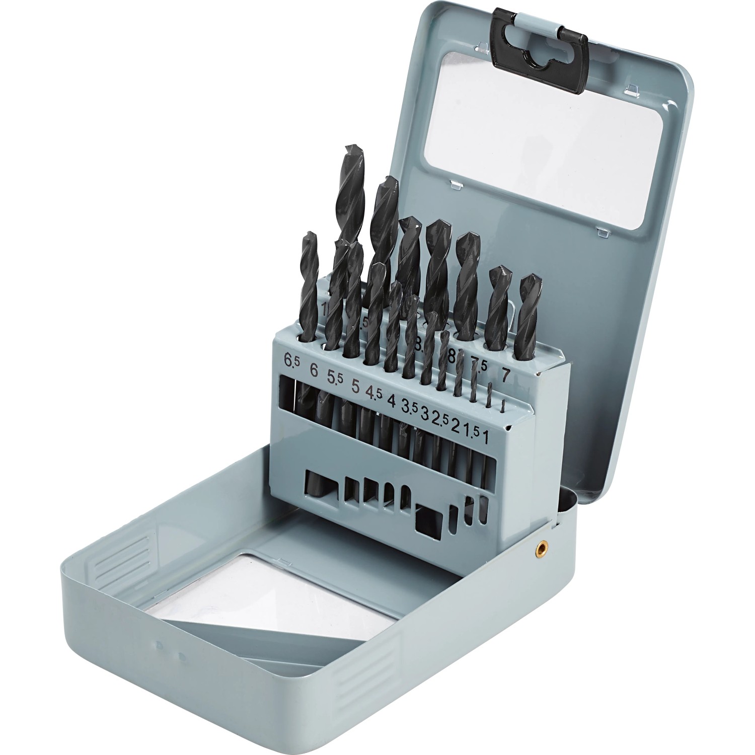 E-shop LUX-TOOLS súprava vrtákov HSS-R do kovu 1 mm - 10 mm, 19dielna