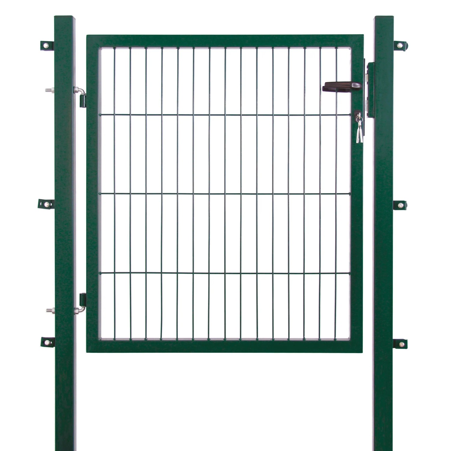 E-shop Jednokrídlová bránka Comfort pre plot zo zváraného pletiva zelená 80 x 100 cm