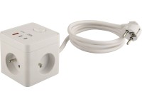 Rozbočovacia zásuvka, 3 zásuvky, 2xUSB-C + 1xUSB-A, 1,4 m Rozbočovacia zásuvka, 3 zásuvky, 2xUSB-C + 1xUSB-A, 1,4 m