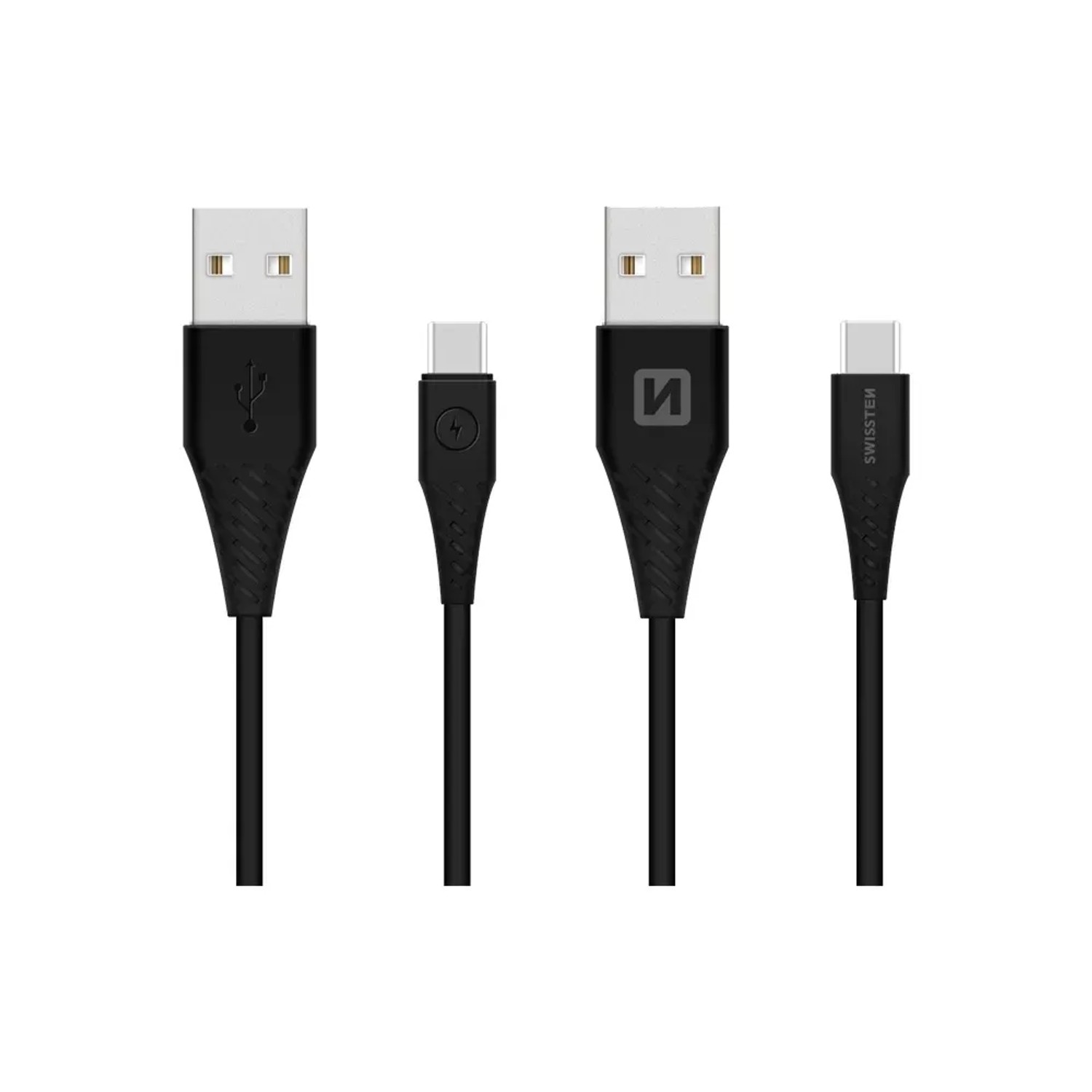 E-shop SWISSTEN Dátový kábel, USB-A / USB-C 3.1, 1,5 m, čierny
