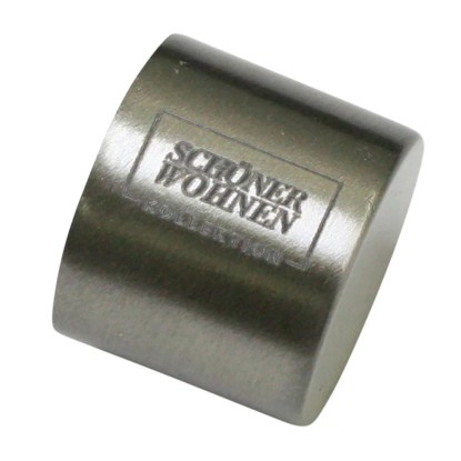 Schöner Wohnen Koncovka pre záclonovú tyč Leon nerezová 2 ks