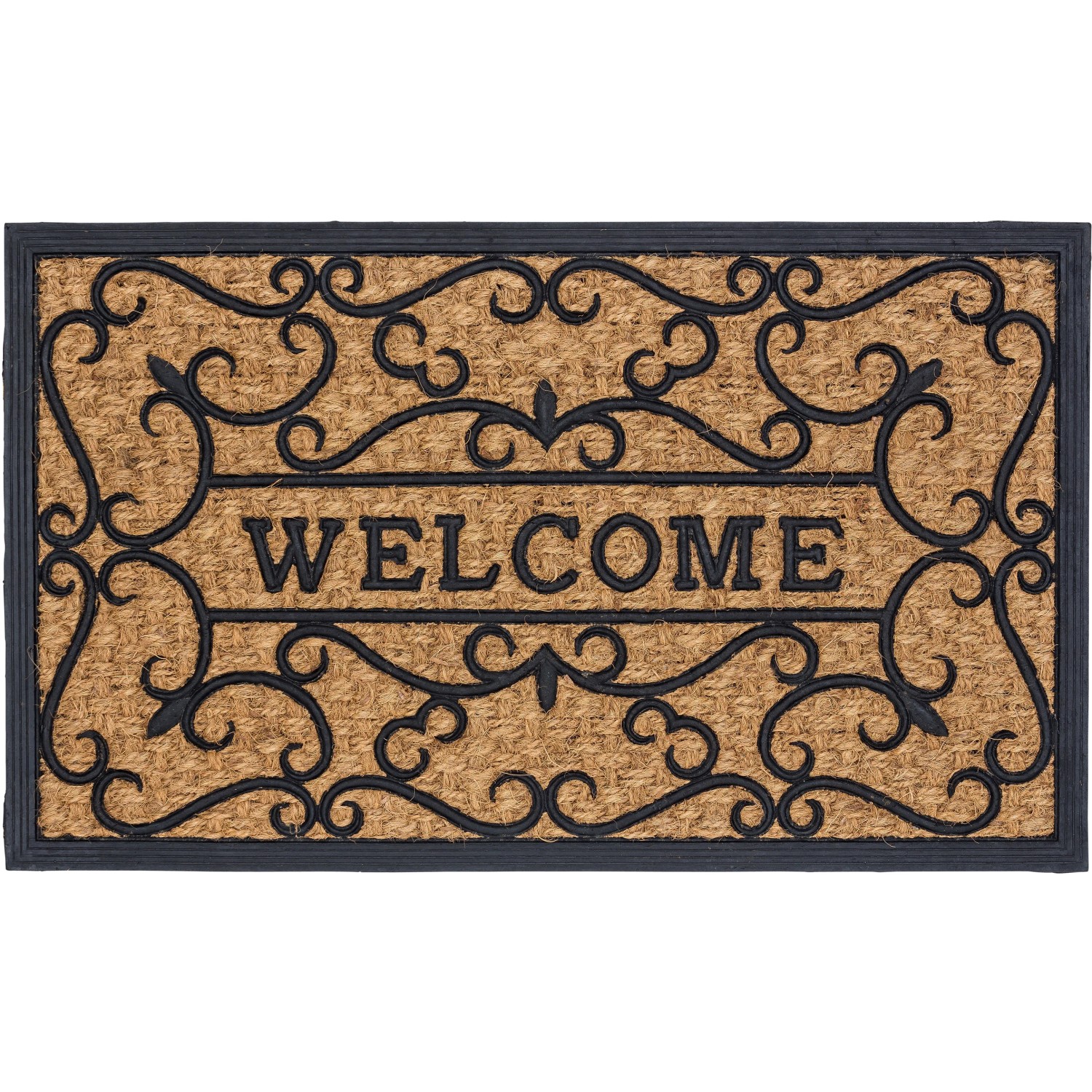 E-shop Astra Rohožka Coco Deluxe Light 45 cm x 75 cm reliéf Welcome