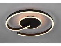 Reality Strop. LED svietidlo Calle 21W 2600lm 2300+3000+4000K mat čierna pr.50cm