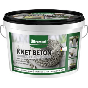 Vedro Ultrament Knet Beton 2,5 kg, svetlosivý betón na modelovanie.
