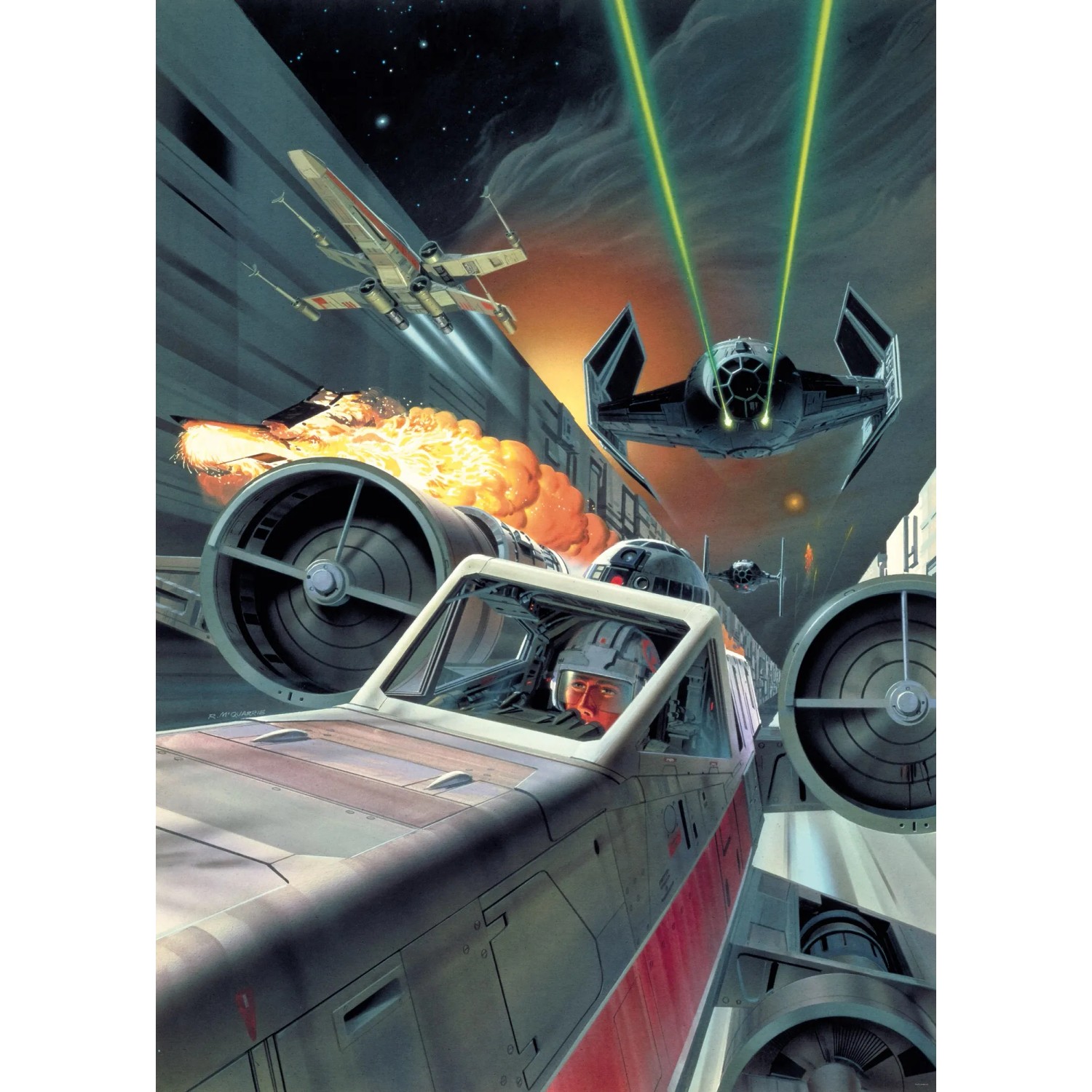 E-shop Komar Vliesová fototapeta Star Wars Classic Death Star Trench Run 200 x 280 cm