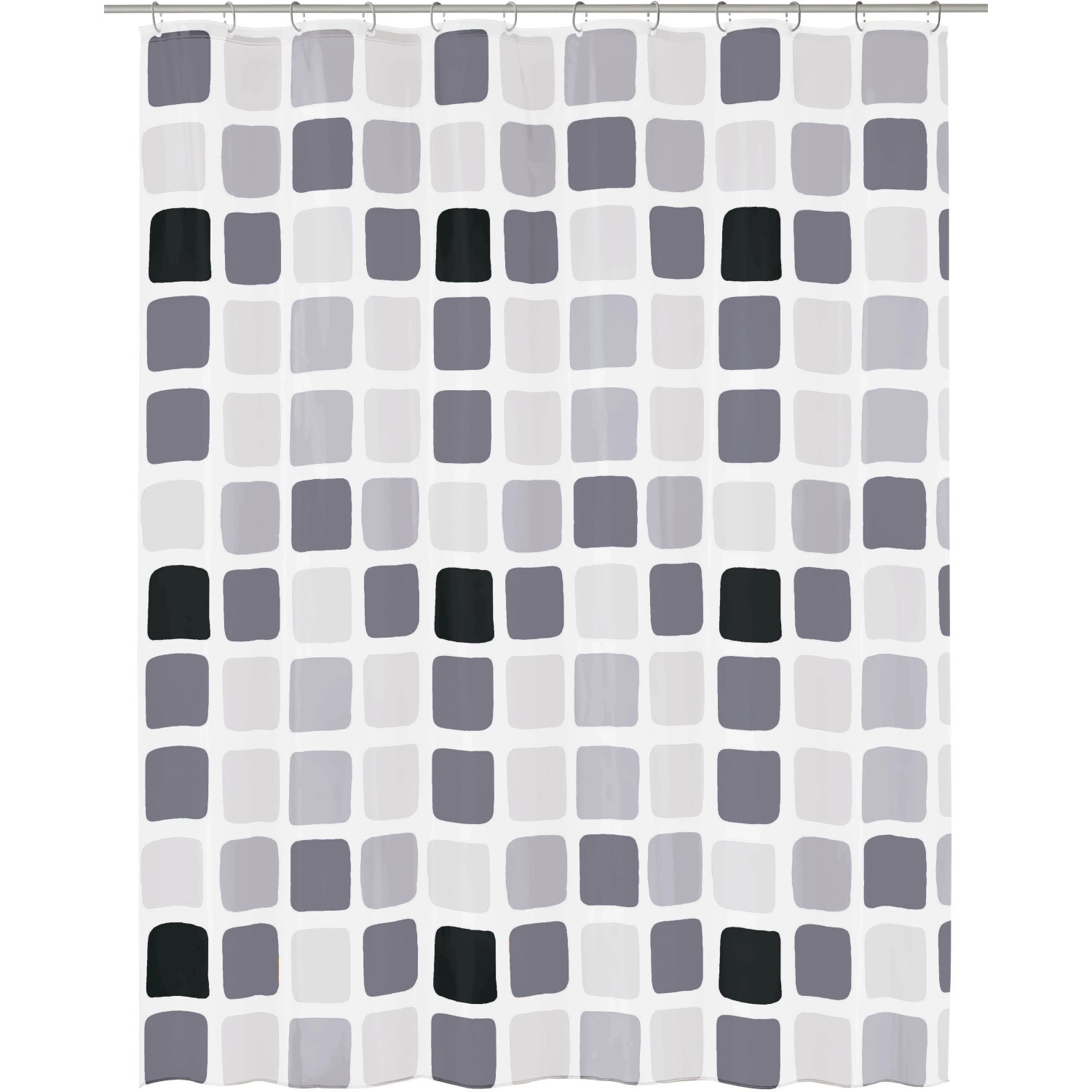E-shop Kleine Wolke Sprchový záves Sonny antracitový 180 x 200 cm