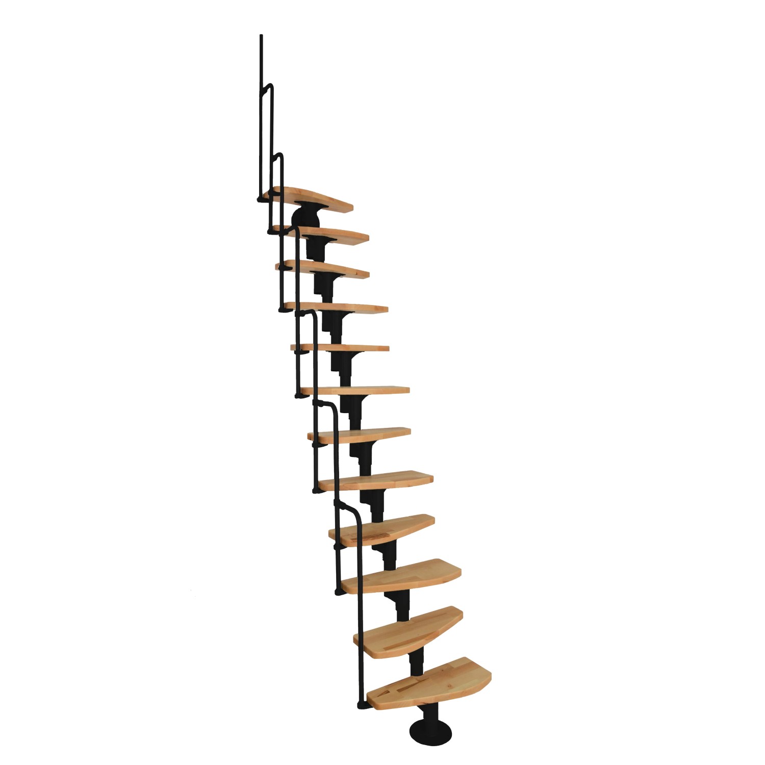 E-shop Minka STAIRS Modulové schodisko Monaco buk/čierna, 293,8 cm