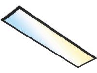 Brilo Stropné LED svietidlo Piatto S, B-Smart, 28 W, čierne, 100 x 25 x 6,6 cm