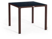 Lechuza Záhradný jedálenský stôl s doskou z HPL, mokka, 90 x 90 cm