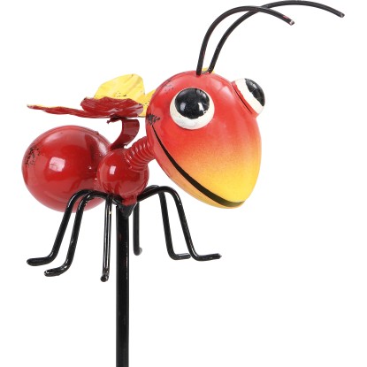 Záhradný zápich sršeň, červeno-žltý, 95 x 7 x 14,5 cm