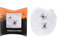 Koopman Roztiahnuteľná nylonová pavučina s 2 čiernymi pavúkmi Koopman Roztiahnuteľná nylonová pavučina s 2 čiernymi pavúkmi