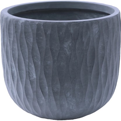 Kvetináč Rodez 30,6 cm x priemer 35 cm tmavosivý