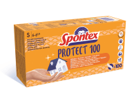 Spontex Jednorazové rukavice Protect 100 veľ. S, 100 ks