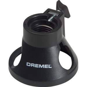 Viacúčelový frézovací nadstavec Dremel 565 pre presné rezy od ruky s multifunkčným nástrojom Dremel.