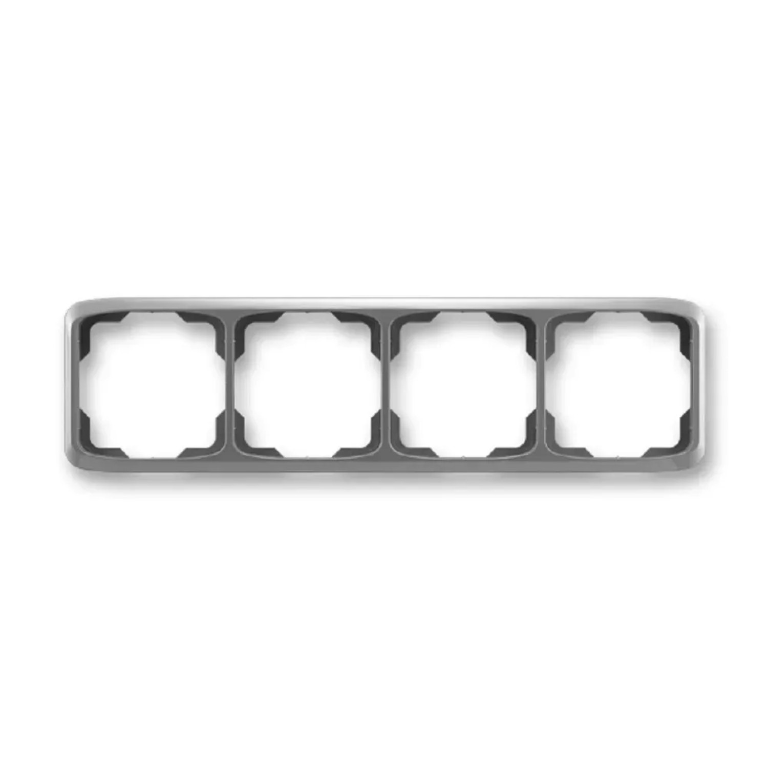 E-shop ABB 4násobný rámček TANGO 3901A-B40 S2, dymovo sivý, 11,5 x 81 x 294 mm