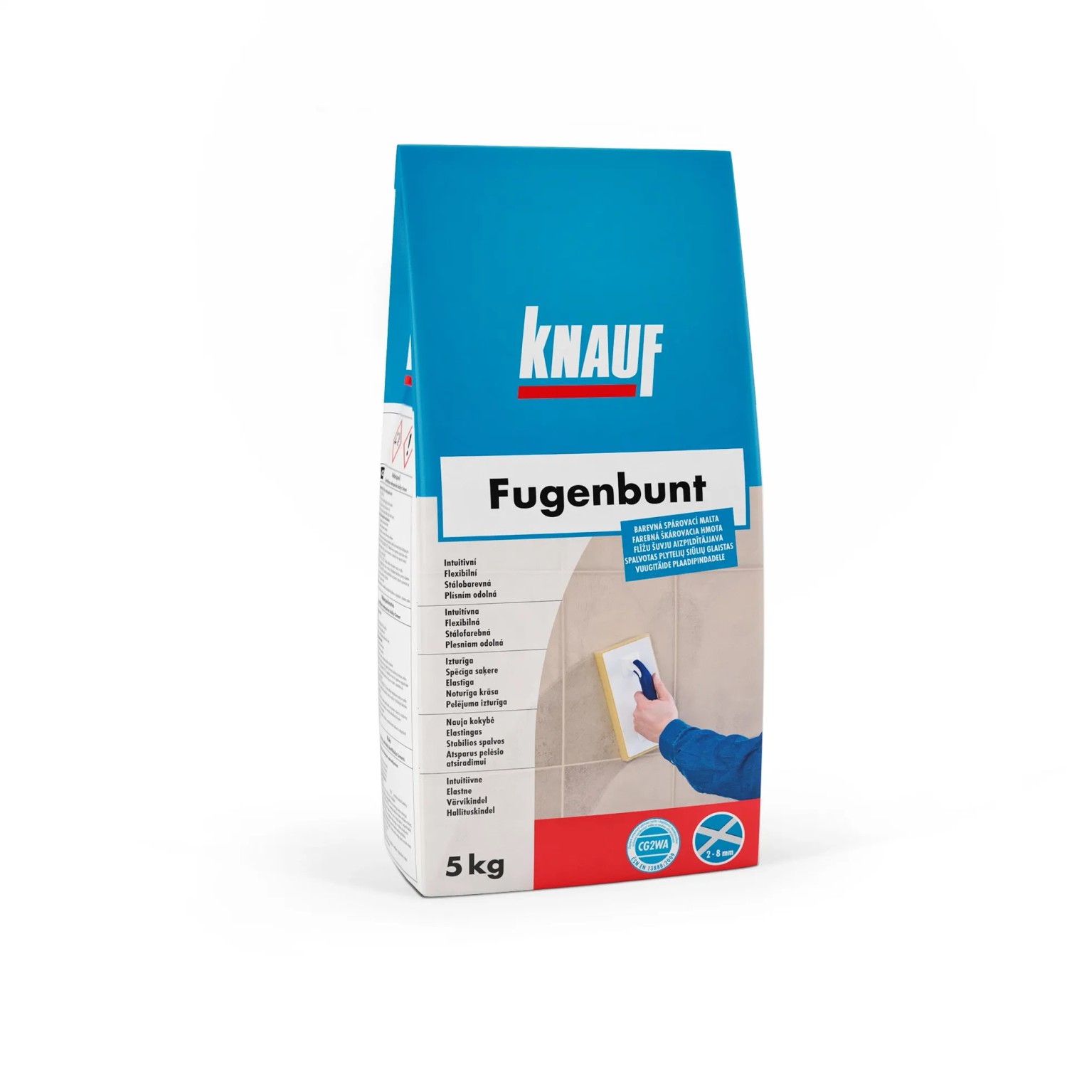 E-shop Knauf Škárovacia hmota Fugenbunt, tmavo hnedá, 5 kg