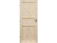 RADEX Falcové interiérové dvere ROUEN plné, smrekové drevo, 60 Ľ
