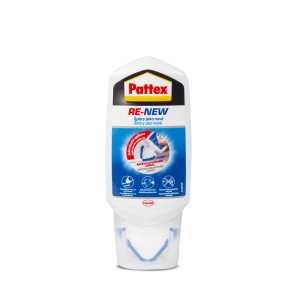 Pattex RE-NEW silikónový aplikátor pre jednoduchú obnovu silikónových škár.