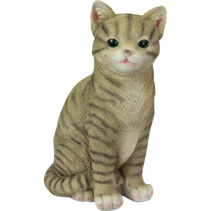 Dekoračná figúrka mačka 14 x 10 x 20 cm béžová