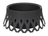 Plastia Samozavlažovací kvetináč Roseta antracitový pr. 400 mm