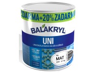 BALAKRYL Univerzálna farba na kov a drevo UNI MAT 0100 biela 0,7 kg + 20 %