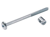 Hettich Spojovacia skrutka s plochou hlavou a metrickým valčekom, 4 ks