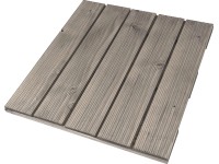 Drevená dlaždica impregnovaná, rebr. sivá, borovica 50 x 50 x 3,2 cm