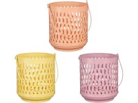 Mica Decorations Kovový lampáš, 3 farby, pr. 15 x 18 cm