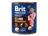 Brit Konzerva pre psov Premium by Nature Lamb with Buckwheat, 800 g