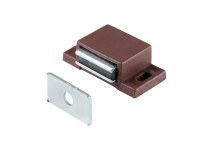 Hettich Magnetická západka 4 kg, hnedá, 40 x 13 x 22 mm, 2 ks