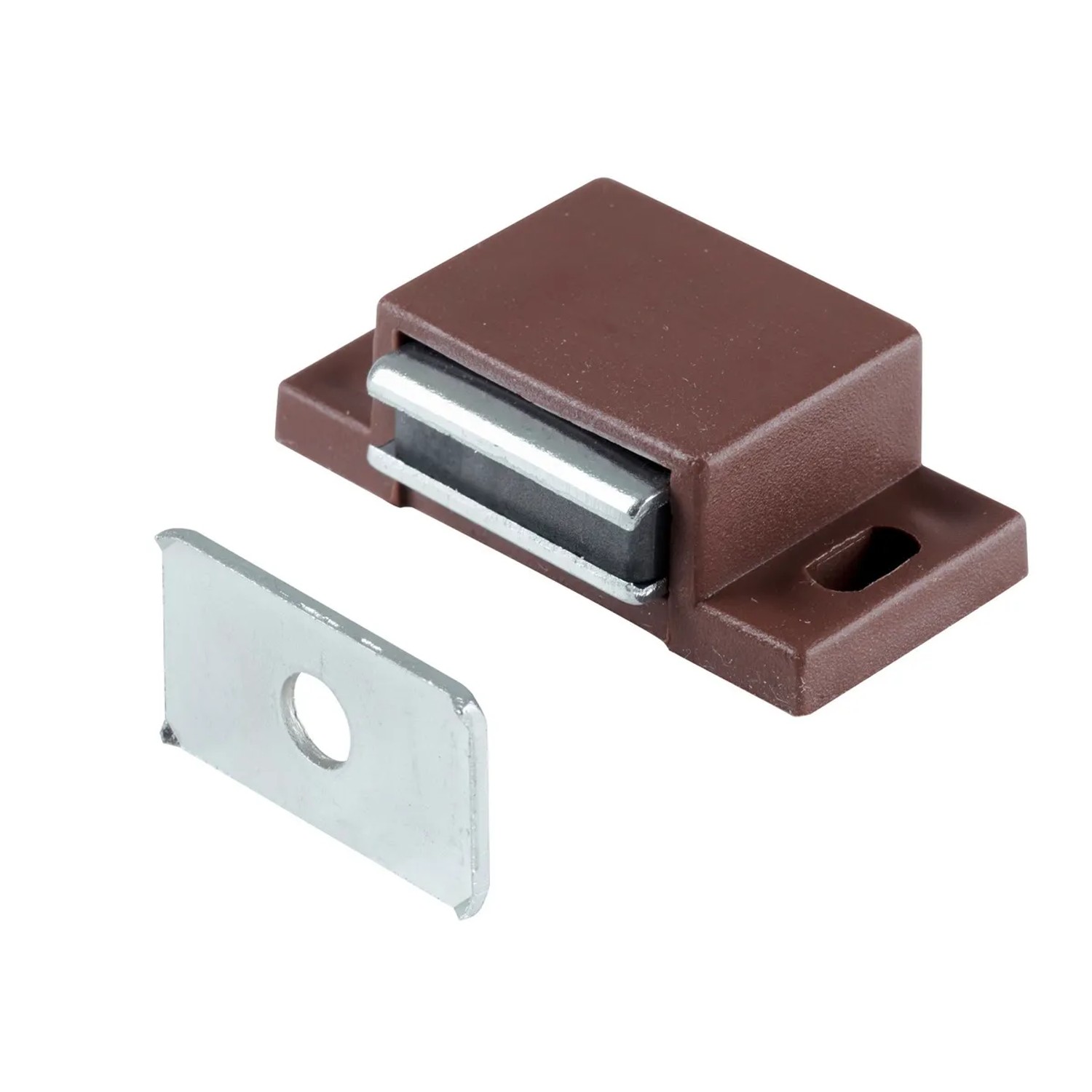 E-shop Hettich Magnetická západka 4 kg, hnedá, 40 x 13 x 22 mm, 2 ks