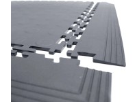 Küpper Dielenská podlahová dlažba Tough-Lock Eco s nopkami kraj 50 x 8 cm 4ks