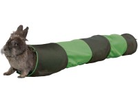 Trixie Tunel na hranie pre králiky priemer 18 cm x 130 cm antracitový/zelený
