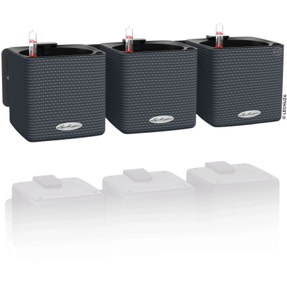 Lechuza Súprava kvetináčov Green Wall Home Kit Color bridlicovo sivá 48 cm