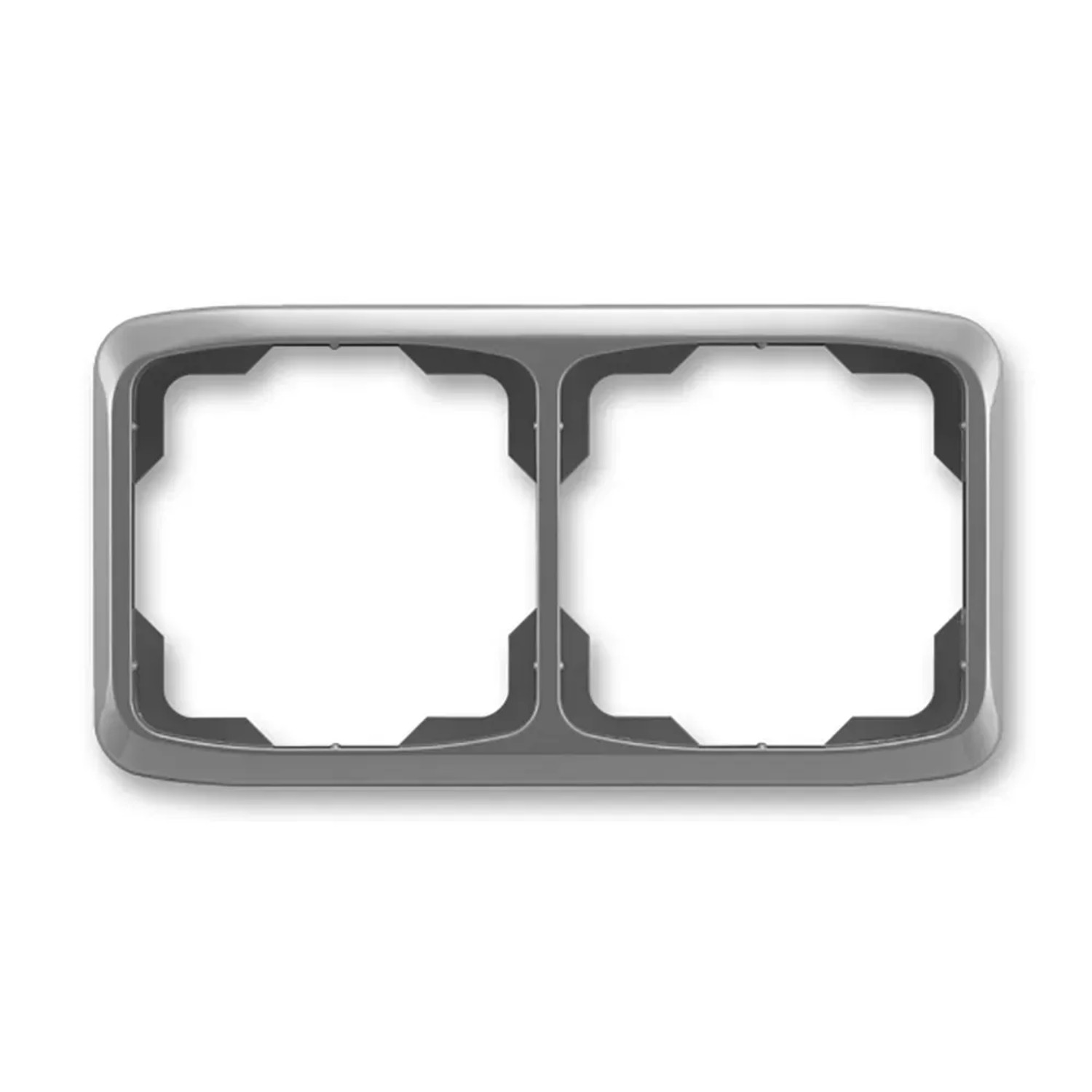 E-shop ABB 2násobný rámček TANGO 3901A-B20 S2, dymovo sivý, 11,5 x 81 x 152 mm
