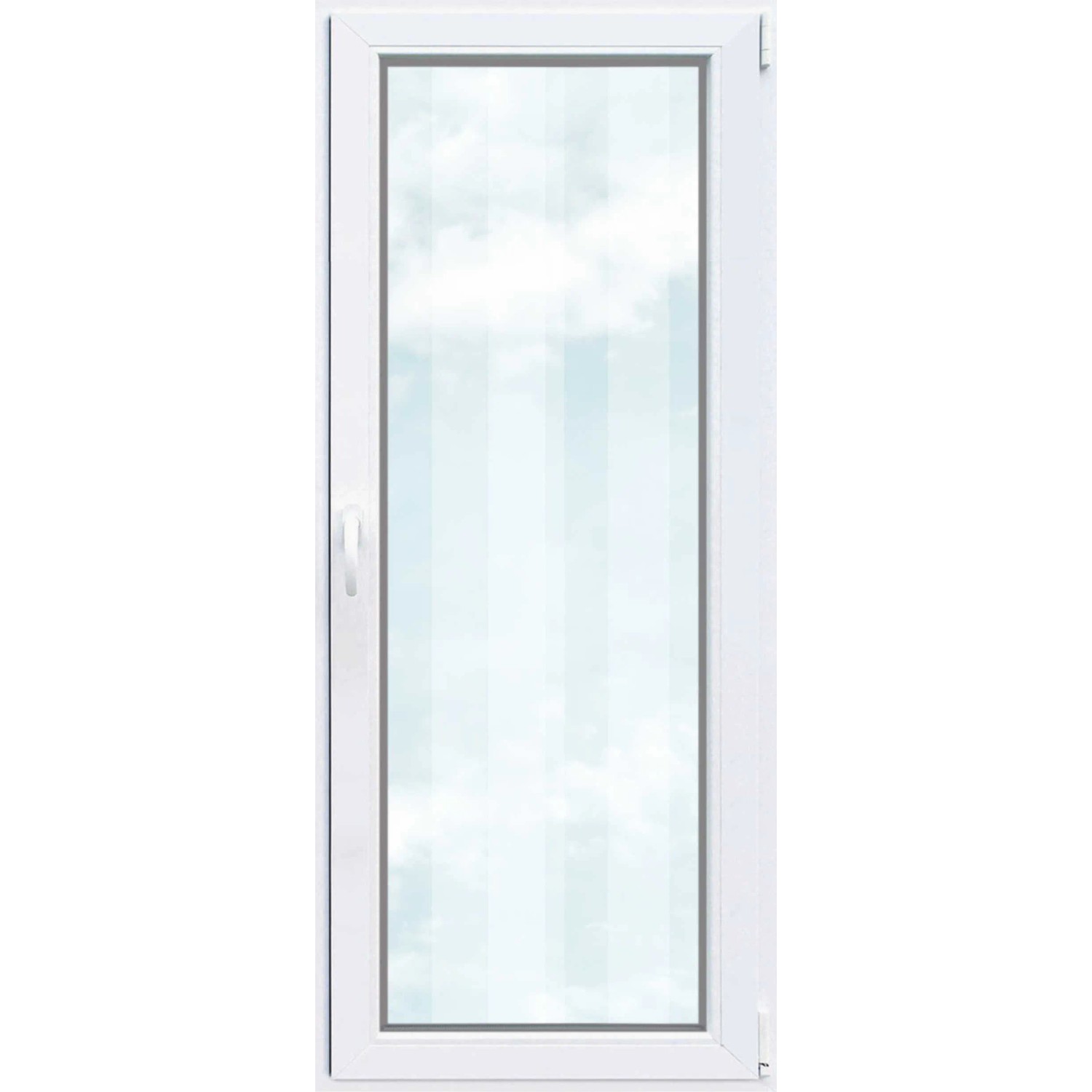E-shop Plastové balkónové dvere dvojsklo 4-komorové biele, 80 x 210 cm, pravé