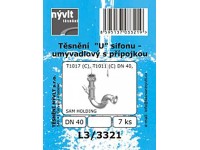 Tesnenie U sifónu umývadlový s prípojkou, 7 ks
